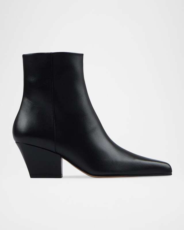 Jane Leather Ankle Boots